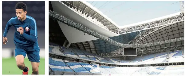  ??  ?? Spanking new: A view of the Al-Wakrah Stadium. — AFP