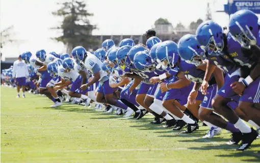  ?? Josie Lepe / Special to The Chronicle ?? San Jose State’s football team will run up to Oregon this weekend and pocket $1 million for its effort.