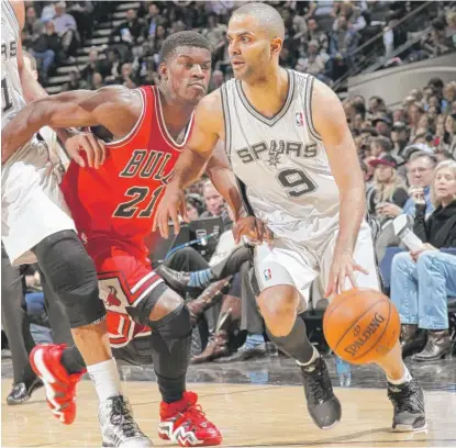  ?? | CHRIS COVATTA/GETTY IMAGES ?? Point guard Tony Parker has played for the Spurs since he made his NBA debut in October 2001.