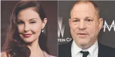  ?? Picture: AP ?? Ashley Judd, left, is suing Harvey Weinstein