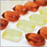  ?? ?? Notpla creators Pierre Paslier and Rodrigo García González designed an edible sachet of water, made of seaweed and other plant extracts. To drink the water, you simply pop the sachet in your mouth. The edible bubbles are designed to replace single-use packs for liquids.