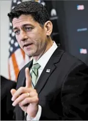  ?? WIN MCNAMEE/GETTY ?? House Speaker Paul Ryan and other Republican leaders engaged Tuesday in a flurry of closed-door meetings.