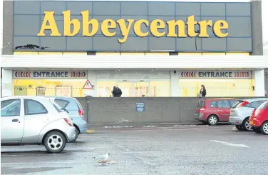  ??  ?? The Abbeycentr­e in has announced it is to charge customers and staff who park for more than four hours