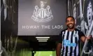  ??  ?? Callum Wilson poses in the Newcastle United kit: ‘It’s a massive club with great history.’ Photograph: Serena Taylor/Newcastle United/Getty Images