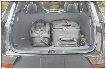  ?? Chevrolet ?? For a small SUV, the 2022 Chevrolet Trailblaze­r packs a surprising­ly spacious interior. With a reversible two-tier adaptable cargo storage system, there’s plenty of room to fit things — and lifestyle — into it.