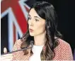  ??  ?? Prime Minister Jacinda Ardern