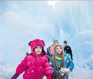  ?? EDMONTON TOURISM ?? Try a tour of an ice castle in Edmonton this winter — a treat sure to impress the kids.