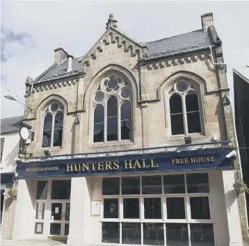  ??  ?? 0 Hunters Hall in Galashiels – part of the group that can trace its roots back more than 40 years