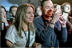  ??  ?? In A Star is Born Lady Gaga's friend Ramon (Anthony Ramos) supports the aspiring singer-songwriter and is seen using an iPhone