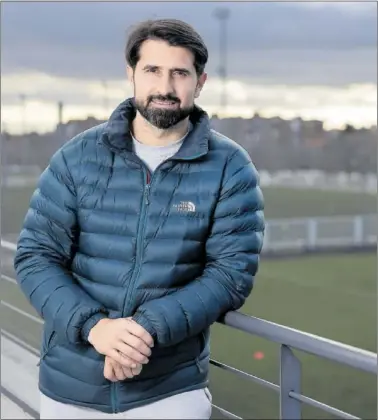  ?? ?? Rubén de la Red posa para AS en la ciudad deportiva del Rayo Vallecano.