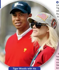  ??  ?? Tiger Woods with his former wife Elin Nordegren