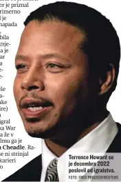  ?? FOTO: FRED PROUSER/REUTERS ?? Terrence Howard se je decembra 2022 poslovil od igralstva.