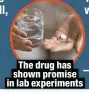  ?? ?? The drug has shown promise in lab experiment­s