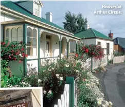  ??  ?? Houses at Arthur Circus.