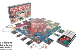  ?? HASBRO INC VIA AFP ?? This image courtesy of Hasbro Inc shows the deck of the new Monopoly ‘Cheaters’ edition.