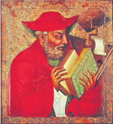  ?? [ Wikipedia ] ?? Der heilige Hieronymus wurde auch in Böhmen als Übersetzer der Bibel ins Slawische verehrt.