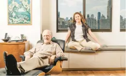  ?? CLARK HODGIN/THE NEW YORK TIMES ?? Robert Elson and his granddaugh­ter Madeline David live together in a New York City condo.