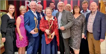  ?? ?? Mary Colbert, winner of the Best Actress award in Athlone with her Palace Players counterpar­ts Danny Buckley, Sean Ahern, Aisling McGrath, Eleanor Buckley, John Colbert, Bryan Flynn, Maureen Howard, Juliet Brennan, Tomas Quirke and Liam Howard.