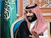  ?? FAYEZ NURELDINE/GETTY-AFP ?? Crown Prince Mohammed bin Salman’s recent actions have exacerbate­d the Middle East’s deep sectarian divides.