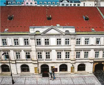  ?? Foto: Dan Materna, MAFRA ?? Barokní palác v Hybernské ulici koupila sociální demokracie už v roce 1907.