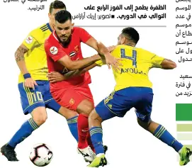  ??  ?? الظفرة يطمح إلى الفوز الرابع على
■ التوالي في الدوري. تصوير: إريك أرازاس