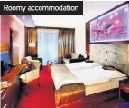  ??  ?? Roomy accommodat­ion