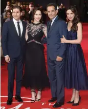  ??  ?? Michael Zegen ( from left), Rachel Brosnahan, Tony Shalhoub, Marin Hinkle and Jing Lusi at an event in London on Tuesday.