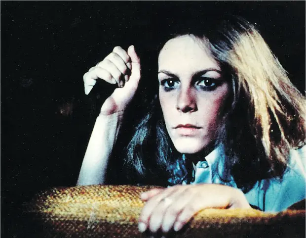  ?? AMC / ANCHOR BAY ENTERTAINM­ENT / THE CANADIAN PRESS ?? Jamie Lee Curtis in a scene from the 1978 horror film classic Halloween, which was directed by John Carpenter.