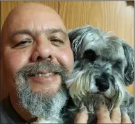  ?? SUBMITTED PHOTO ?? Dogs in the Hat organizer Mike Steiner poses for a photo with his dog Sadie. Steiner says the Dogs in the Hat event will take place June 17 at Kin Coulee Park, and it is free for everyone and their dogs to attend.