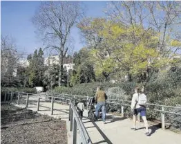  ?? Elisenda Pons ?? Los jardines del Mestre Balcells, una de las partes verdes de la zona.