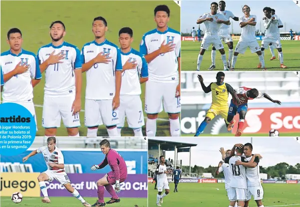  ?? FOTOS: CONCACAF ?? (1) Honduras salió decidida desde inicio y muy temprano empezó a encaminar la goleada. (2) Trinidad y Tobago le ganó 3-2 a San Vincente en un duelo muy disputado. (3) Haití se impuso 1-0 a Santa Lucía. (4) Estados Unidos vapuleó 7-1 a Puerto Rico. (5) Costa Rica se deshizo de Bermudas y se puso en la parte alta del grupo E.