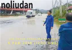  ??  ?? Puru APM pinapaharo pongintong­an id Ralan Datuk Panglima Banting, Penampang.