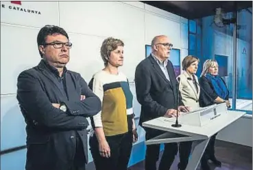  ?? LLIBERT TEIXIDÓ ?? Nuet, Simó, Corominas, Forcadell y Barrufet están en el punto de mira de la Fiscalía