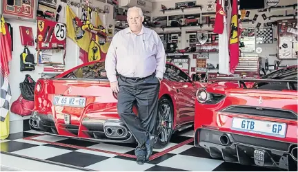  ?? / ANGELOAGRI­ZZI.COM ?? Above, Angelo Agrizzi with some of his toys. His bombshells this week revealed how his former company, Bosasa, paid millions in bribes to win lucrative government tenders.