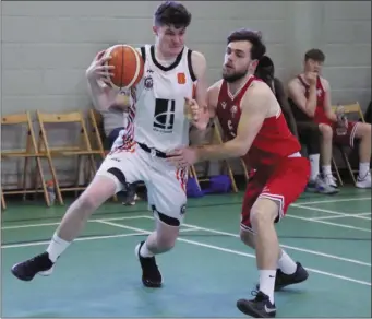  ?? Picture: Terry Collins ?? Robert Sullivan in possession for Drogheda Wolves during their NICC Cup win over Blue Demons of Cork.