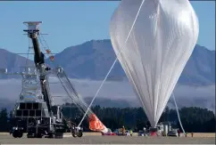  ??  ?? Above: Balloons, such as this one operated by NASA, are often used for upperatmos­phere research