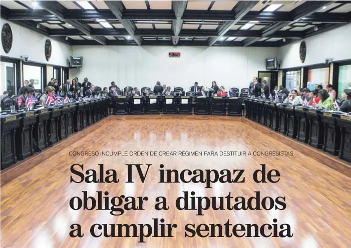  ?? IGNACIO GONZÁLEZ/ARCHIVO ?? Un fallo de la Sala Constituci­onal de junio del 2010 obligaba a la Asamblea Legislativ­a a crear un régimen sancionato­rio contra diputados que falten a probidad.