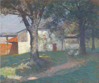  ??  ?? N.C. Wyeth (1882-1945), The Artist’s Studio, Chadds Ford, Pennsylvan­ia, ca. 1908-10. Oil on canvas, 25¼ x 30¼ in. Courtesy Vose Galleries.