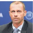  ?? FOTO: DPA ?? Im Fokus: Uefa-boss Aleksander Ceferin.