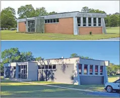  ?? Images courtesy Fort Oglethorpe ?? Above: Fort Oglethorpe’s makeover plan includes some things as simple as painting buildings new colors, like this transforma­tion of the old library on Barnhardt Circle. Left: Fort Oglethorpe has a new logo.