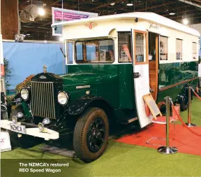  ??  ?? The NZMCA’S restored REO Speed Wagon