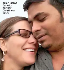  ??  ?? Killer: Bidhya Das with partner Christinel­a Datcu