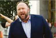  ?? Jose Luis Magana / Associated Press file photo ?? The bankruptcy judge’s ruling means the Texas trial to determine what Alex Jones owes the Sandy Hook families could begin as soon as June.