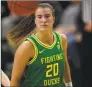  ?? David Zalubowski / Associated Press ?? Sabrina Ionescu and third-ranked Oregon face No. 4 UConn on Monday in Storrs.