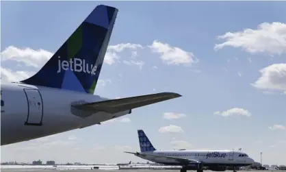  ??  ?? In an email to employees, the JetBlue president, Joanna Geraghty, wrote: ‘The grass is not greener on the other side of the fence and you don’t have to look over that fence to see what unions have done (or failed to do) at other airlines.’ Photograph: Seth Wenig/AP