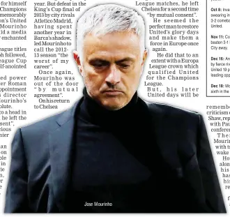  ??  ?? Jose Mourinho