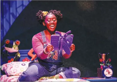  ?? (Courtesy Photo/Jati Lindsay) ?? “She is so joyful and so bubbly, and her passion for things that she loves literally infects everyone around her.” Kanysha Williams stars as Indigo Blume in “Acoustic Rooster’s Barnyard Boogie Starring Indigo Blume,” based on two books by author Kwame Alexander. The show starts at 4 p.m. March 5 at the Walton Arts Center. Tickets are $10 at waltonarts­center.org.