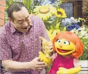  ?? Zach Hyman Sesame Workshop ?? JULIA will make her debut on show April 10. What does she think? “Fun, fun, fun, fun, fun, fun, fun.”