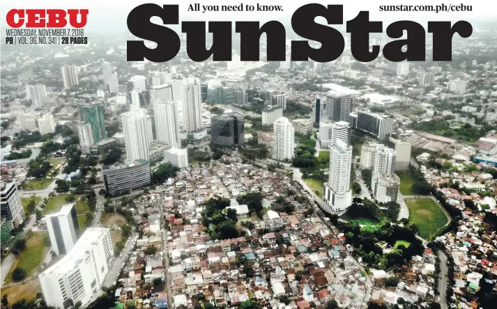  ?? SUNSTAR FOTO / ALAN TANGCAWAN ?? RICH IN ASSETS. Cebu City, one of the premier cities in the country, may be the fourth richest city in the Philippine­s in terms of assets but it ranks first in terms of liabilitie­s.