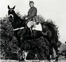  ?? PHOTO: AFP/ GETTY IMAGES. ?? Legal battle: An undated archive picture of Spanish dictator General Francisco Franco riding his horse.
